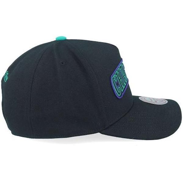 Mitchell & Ness Charlotte Hornets Class Act Pro HWC Snapback Hat Black-Black Sheep Skate Shop
