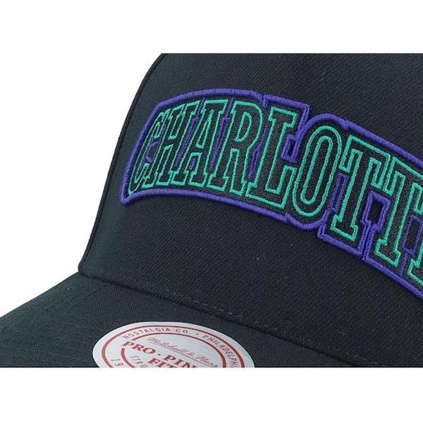 Mitchell & Ness Charlotte Hornets Class Act Pro HWC Snapback Hat Black-Black Sheep Skate Shop