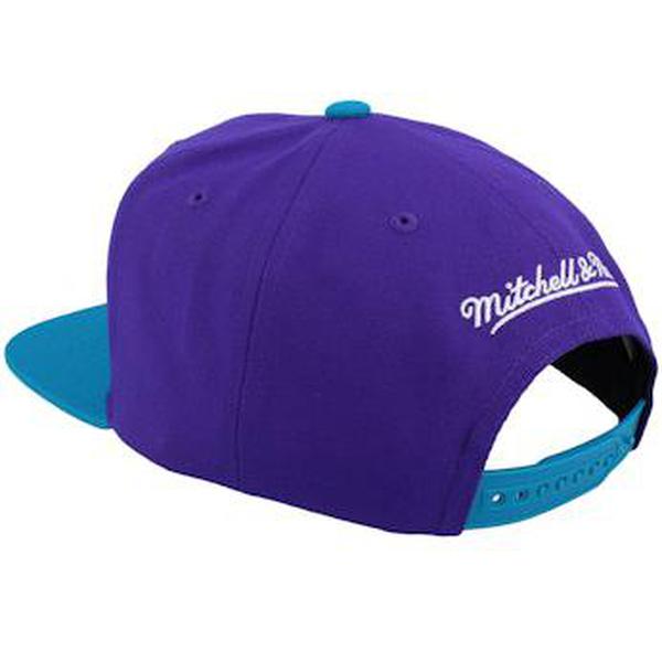 Mitchell & Ness Charlotte Hornets Cross Check HWC Snapback Hat-Black Sheep Skate Shop