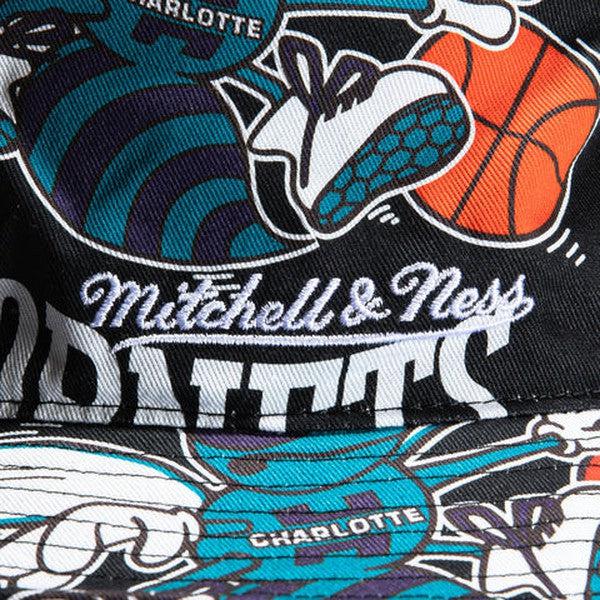 Mitchell & Ness Charlotte Hornets Cut Up Bucket HWC Hat-Black Sheep Skate Shop