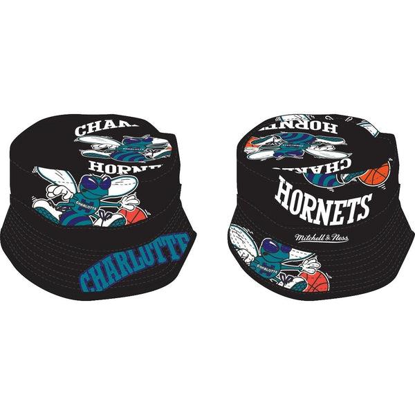 Mitchell & Ness Charlotte Hornets Cut Up Bucket HWC Hat-Black Sheep Skate Shop