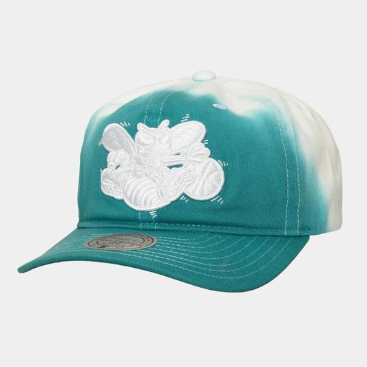Mitchell & Ness Charlotte Hornets Dip Dye Pro HWC Snapback Hat Teal - White-Black Sheep Skate Shop