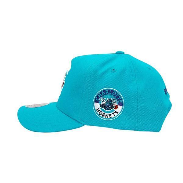 Mitchell & Ness Charlotte Hornets Double Clutch Pro HWC Snapback Hat Teal-Black Sheep Skate Shop