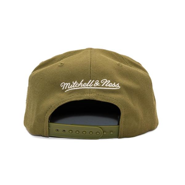 Mitchell & Ness Charlotte Hornets Fashion Basic HWC Snapback Hat Olive-Black Sheep Skate Shop