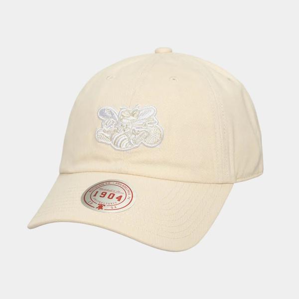 Mitchell & Ness Charlotte Hornets HWC Fashion Basic Strapback Hat Cream-Black Sheep Skate Shop