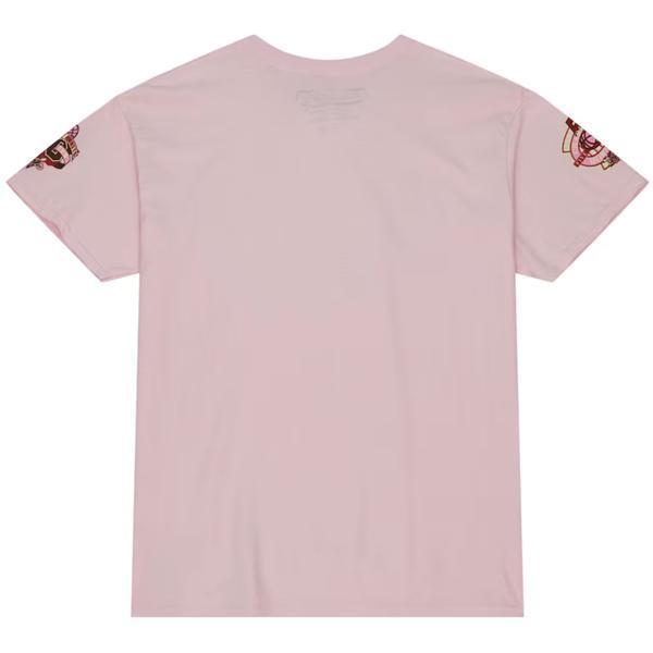 Mitchell & Ness Charlotte Hornets Hardwood Classics Brown Sugar Bacon T-Shirt Pink-Black Sheep Skate Shop