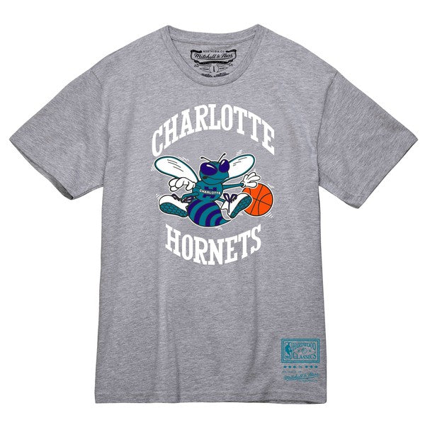 Mitchell Ness Charlotte Hornets Hardwood Classics MVP Logo T