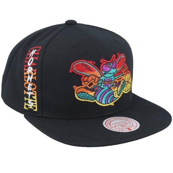 Mitchell & Ness Charlotte Hornets High Grade HWC Snapback Hat-Black Sheep Skate Shop