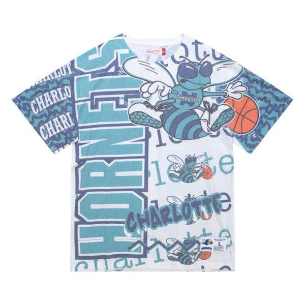 Mitchell & Ness Charlotte Hornets Jumbotron 2.0 Sublimated T-Shirt