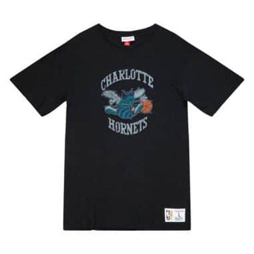 Mitchell & Ness Charlotte Hornets Legendary Slub T-Shirt Black-Black Sheep Skate Shop
