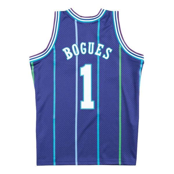 Mitchell & Ness Charlotte Hornets Muggsy Bogues Alternate 1994-95 Swingman Jersey Purple-Black Sheep Skate Shop