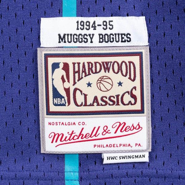 Mitchell & Ness Charlotte Hornets Muggsy Bogues Alternate 1994-95 Swingman Jersey Purple-Black Sheep Skate Shop