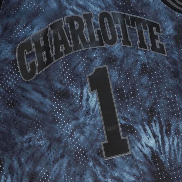 Mitchell & Ness Charlotte Hornets Muggsy Bogues Tie Dye 1992 Swingman Jersey Black-Black Sheep Skate Shop