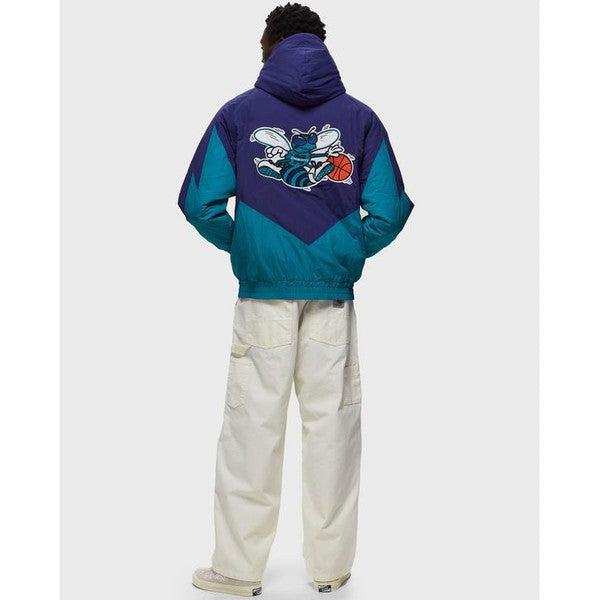 Mitchell & Ness Charlotte Hornets NBA Retro Full Zip Jacket Teal - Purple-Black Sheep Skate Shop