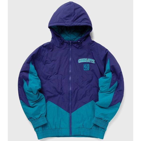 Mitchell & Ness Charlotte Hornets スタジャン Men's Mitchell & Ness Black Charlotte Hornets Hardwood