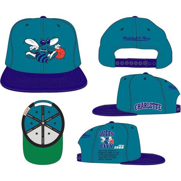 MITCHELL & NESS The Grid Charlotte Hornets Snapback Hat