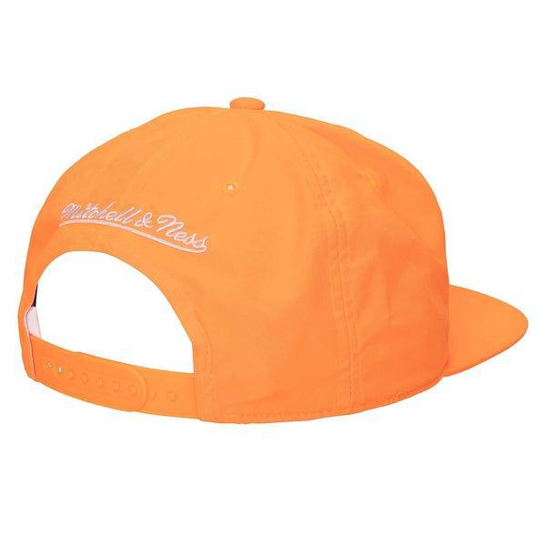 Mitchell & Ness Charlotte Hornets Neon Nylon Retro Snapback Hat Orange