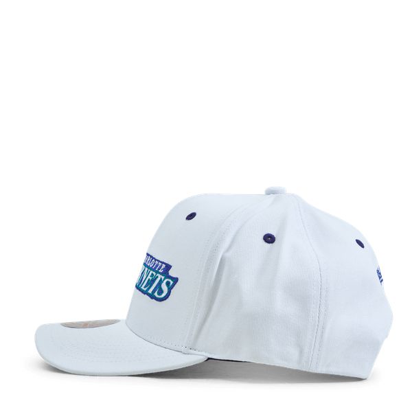 Mitchell & Ness Charlotte Hornets Oh Word Pro HWC Snapback Hat White-Black Sheep Skate Shop