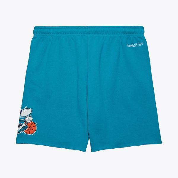 Mitchell & Ness Charlotte Hornets Postgame Fleece Shorts Teal-Black Sheep Skate Shop
