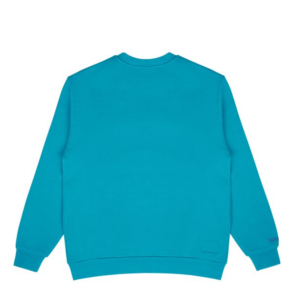 Mitchell & Ness Charlotte Hornets Retro Fashion Fleece Crewneck Teal-Black Sheep Skate Shop