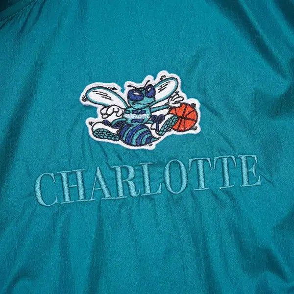 Mitchell & Ness Charlotte Hornets Retro NBA Team OG 3.0 Anorak Jacket Teal - Purple-Black Sheep Skate Shop