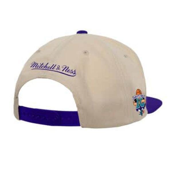 Mitchell & Ness Charlotte Hornets Sail 2 Tone HWC Snapback Hat Cream - Purple - Teal-Black Sheep Skate Shop