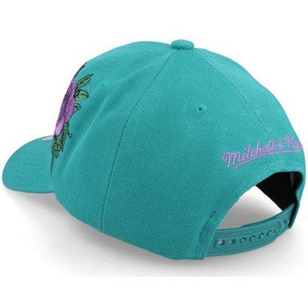 Mitchell & Ness Charlotte Hornets Secondary Roses Pro HWC Snapback Hat Teal-Black Sheep Skate Shop