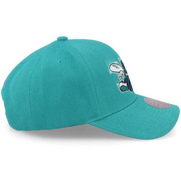 Mitchell & Ness Charlotte Hornets Secondary Roses Pro HWC Snapback Hat Teal-Black Sheep Skate Shop