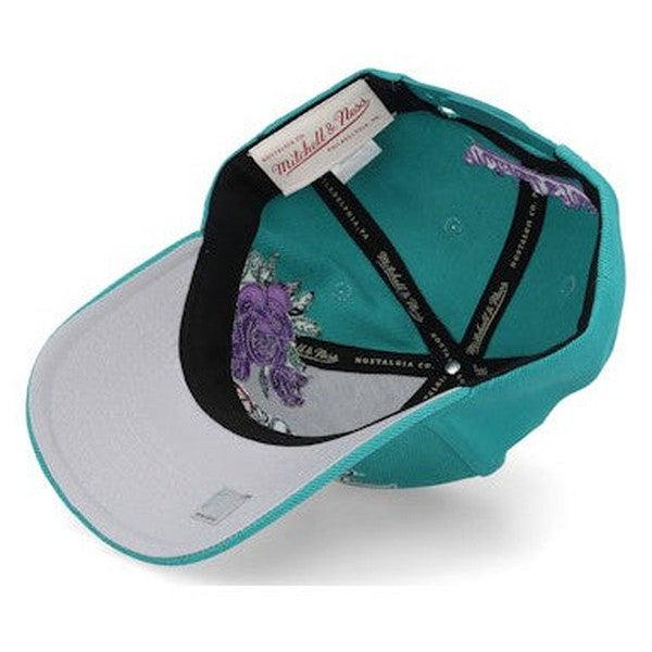 Mitchell & Ness Charlotte Hornets Secondary Roses Pro HWC Snapback Hat Teal-Black Sheep Skate Shop