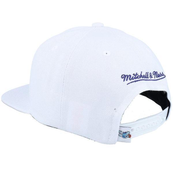 Mitchell & Ness Charlotte Hornets See Through HWC Snapback Hat White-Black Sheep Skate Shop