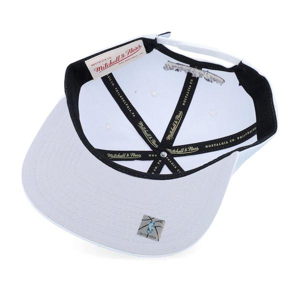 Mitchell & Ness Charlotte Hornets See Through HWC Snapback Hat White-Black Sheep Skate Shop