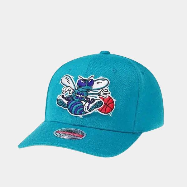 Mitchell & Ness Charlotte Hornets Team Ground 2.0 Stretch Fit HWC Snapback Hat Teal-Black Sheep Skate Shop