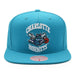 Mitchell & Ness Charlotte Hornets Team Ground Snapback Hat Teal-Black Sheep Skate Shop