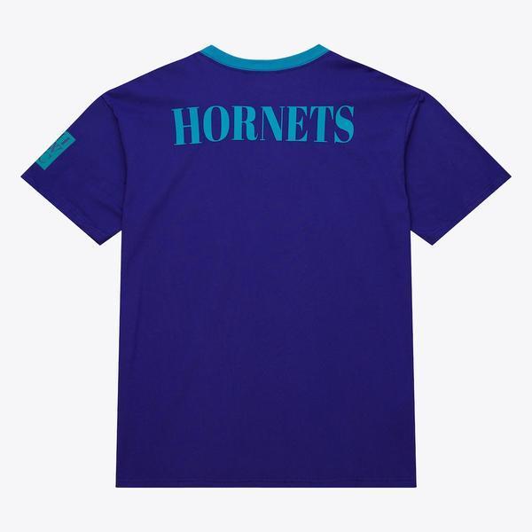 Mitchell & Ness Charlotte Hornets Team OG 3.0 Embroidered T-Shirt Purple - Teal-Black Sheep Skate Shop