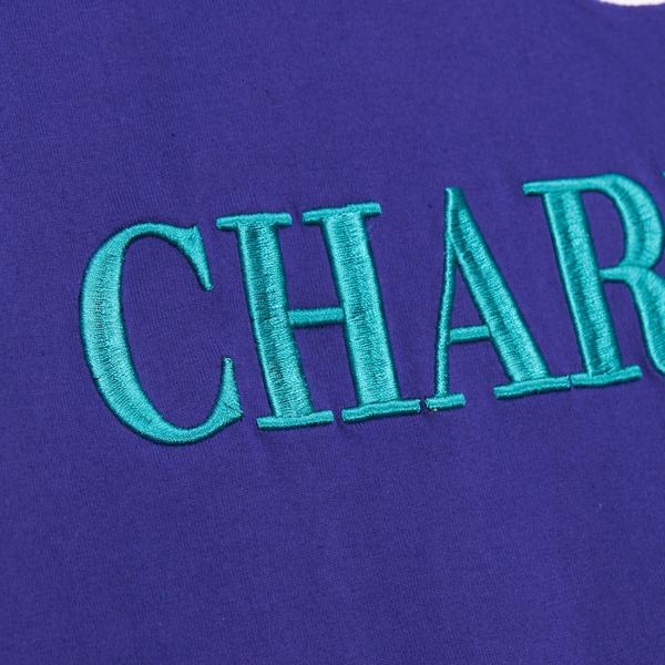 Mitchell & Ness Charlotte Hornets Team OG 3.0 Embroidered T-Shirt Purple - Teal-Black Sheep Skate Shop