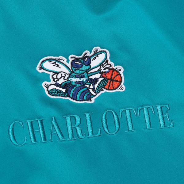 Mitchell & Ness Charlotte Hornets Team OG 3.0 NBA Lightweight Satin Jacket Teal-Black Sheep Skate Shop
