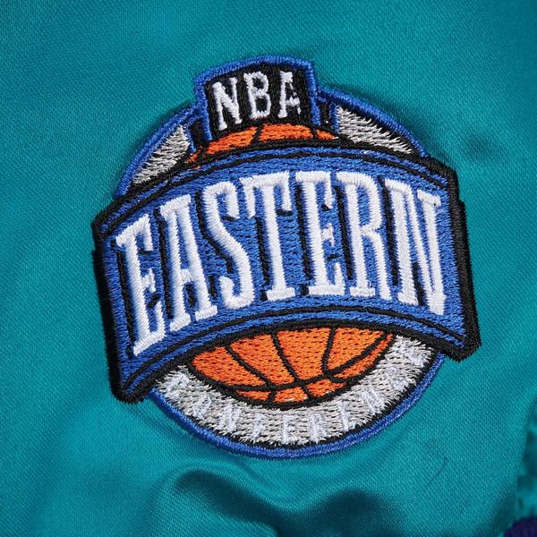 Mitchell & Ness Charlotte Hornets Team OG 3.0 NBA Lightweight Satin Jacket Teal-Black Sheep Skate Shop