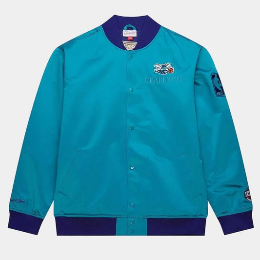 Mitchell & Ness Charlotte Hornets Team OG 3.0 NBA Lightweight Satin Jacket Teal-Black Sheep Skate Shop