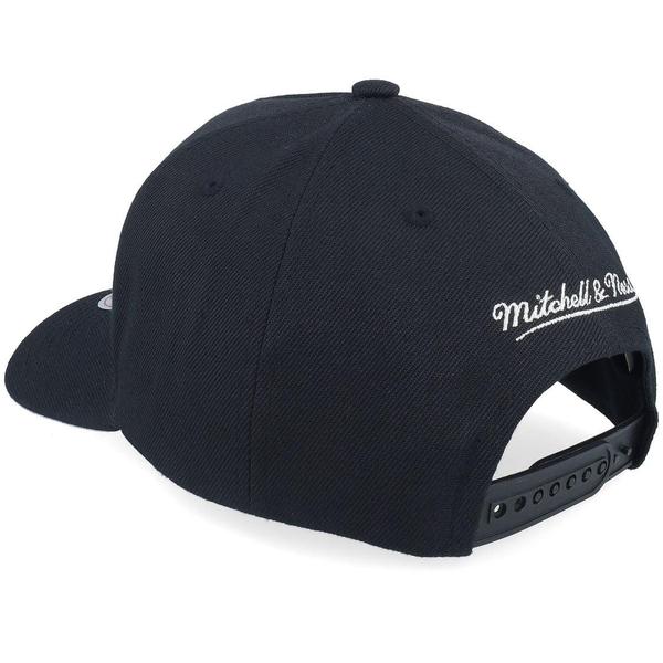 Mitchell & Ness Charlotte Hornets Tilted Pro HWC Snapback Hat Black-Black Sheep Skate Shop