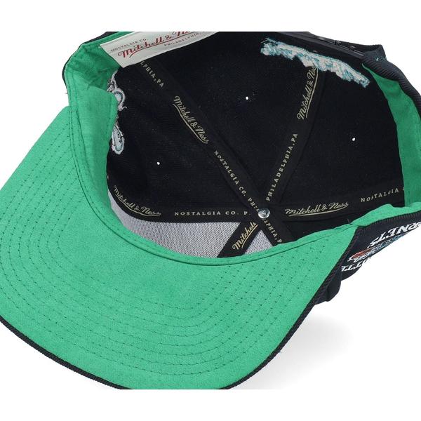 Mitchell & Ness Charlotte Hornets Triple Play HWC Snapback Hat Black-Black Sheep Skate Shop