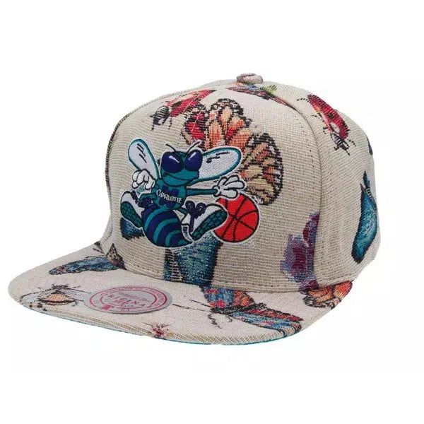 Mitchell & Ness Charlotte Hornets True Tap HWC Snapback Hat-Black Sheep Skate Shop