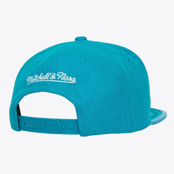 Mitchell & Ness Charlotte Hornets Upscale HWC Snapback Hat Teal-Black Sheep Skate Shop