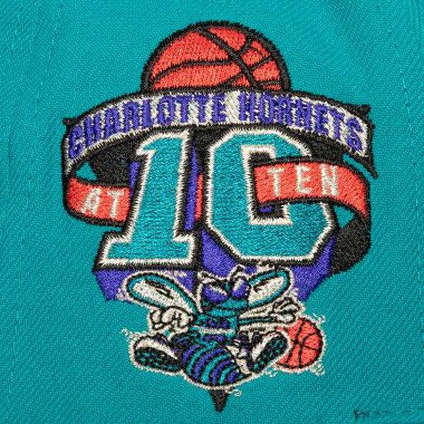 Mitchell & Ness Charlotte Hornets Watch Me Shine HWC Snapback Hat Teal-Black Sheep Skate Shop