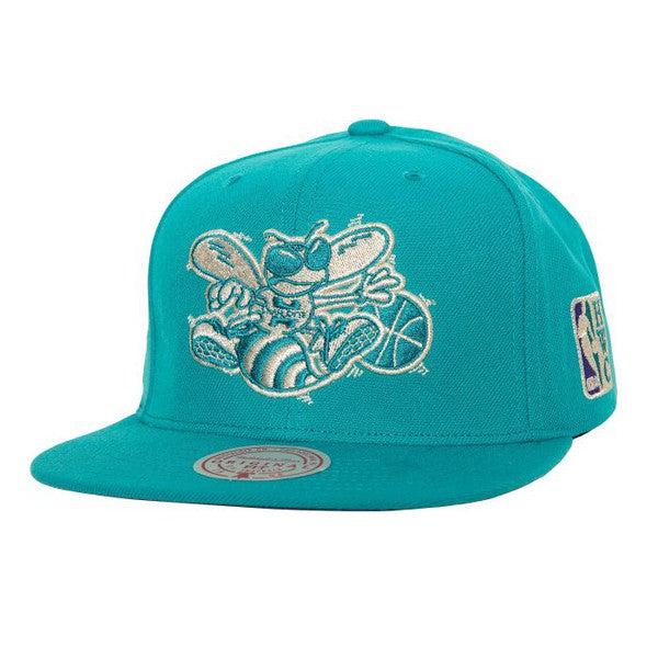 Mitchell & Ness Charlotte Hornets Watch Me Shine HWC Snapback Hat Teal-Black Sheep Skate Shop