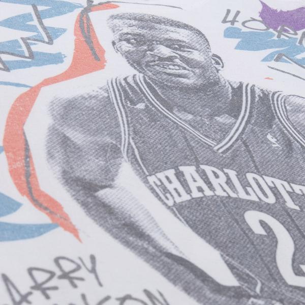 Mitchell & Ness Larry Johnson Charlotte Hornets Hardwood Classics Showstopper Player T-Shirt-Black Sheep Skate Shop