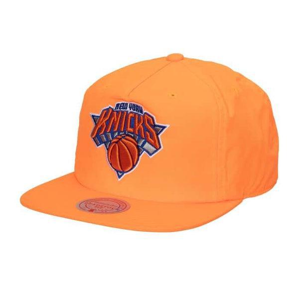Mitchell & Ness New York Knicks Neon Nylon Retro HWC Snapback Hat Orange-Black Sheep Skate Shop