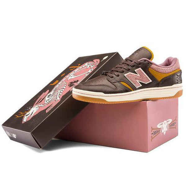 New Balance Numeric x 303 Boards x Jeremy Fish 480 NM480FXT Brown - Pink-Black Sheep Skate Shop