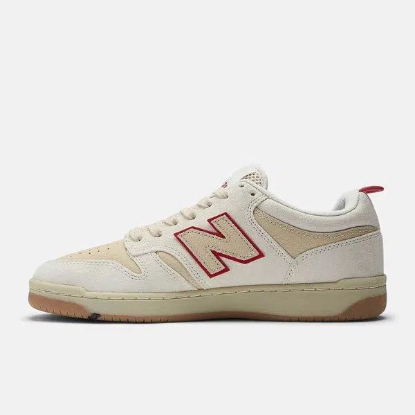 New Balance Numeric x Chocolate Skateboards 480 NM480SWT White - Red-Black Sheep Skate Shop