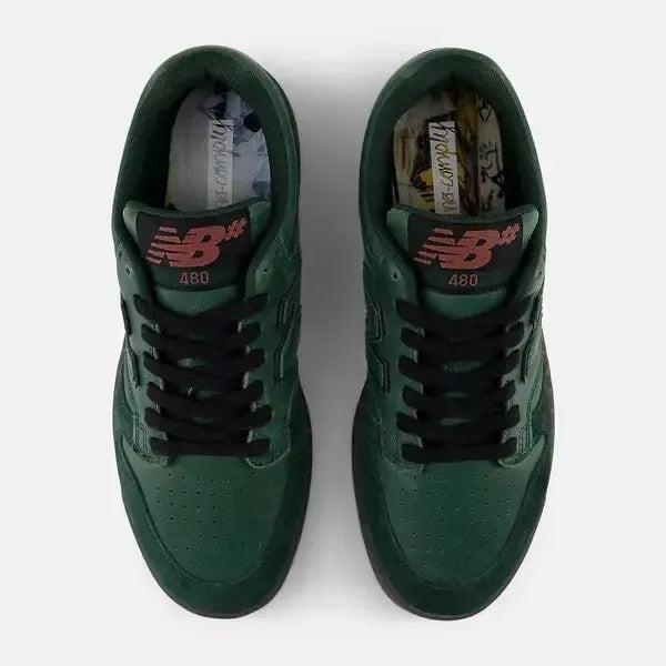New Balance Numeric x No Comply 480 NM480COM Green - Green-Black Sheep Skate Shop