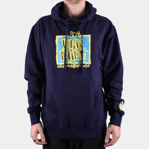 New Deal Skateboards 30th Anniversary Original Napkin Logo Hoody Navy-Black Sheep Skate Shop